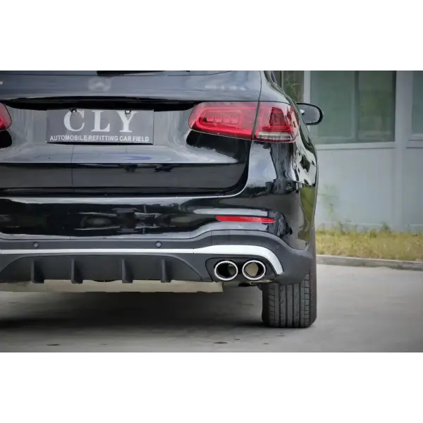 High Quality GLC-CLASS X253 GLC43 AMG Style PP Material Rear Diffuser for BENZ 2016+ GLC Upgrade GLC43 AMG Diffuser