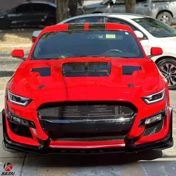 High Quality GT500 KR Style Aluminum Hood Car Bumper for Ford Mustang 2018-2022