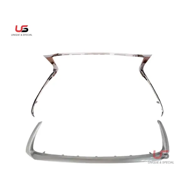 High Quality up and Lower Grille Moulding for 2016-2017 Lexus ES250 ES300 ES350 OEM 53121-33080 53112-33020 Chrome Trims ABS