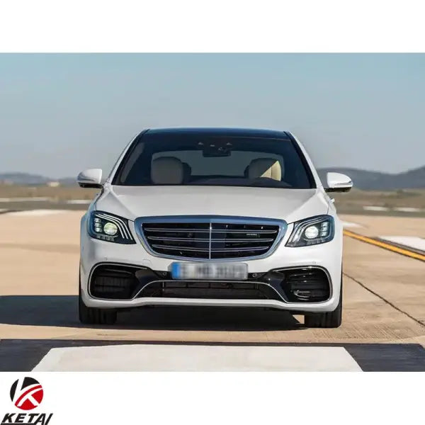 High Quality S63 Style Car Bumper Front Lip Rear Diffuser Side Skirt Vents Spoiler Refitted Body Kit for BENZ W222 2014-2022