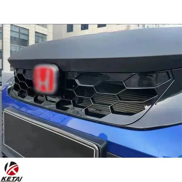 High Quality SI Style Grille with Upper Cover Car for Honda