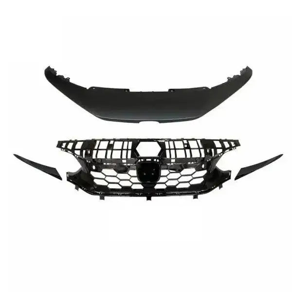 High Quality SI Style Grille with Upper Cover Car for Honda