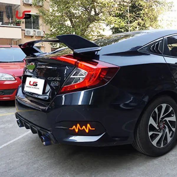 High Quality Trunk Boot Spoiler for 2016-2018 Honda Civic 10Th Type-R ABS Material Wing Lip Spoiler