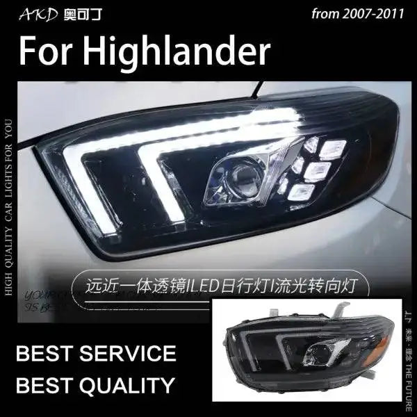 Highlander Headlights 2007-2011 Highlander LED Headlight