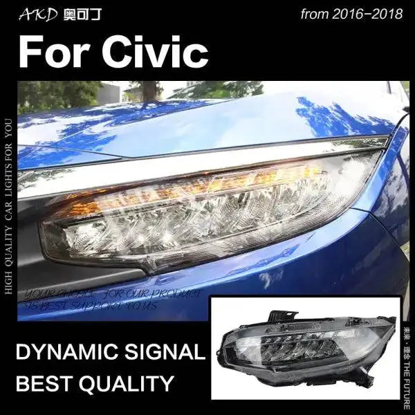 Honda Civic Headlights 2016-2020 Civic X LED Headlight