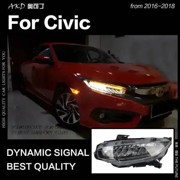 Honda Civic Headlights 2016-2020 Civic X LED Headlight