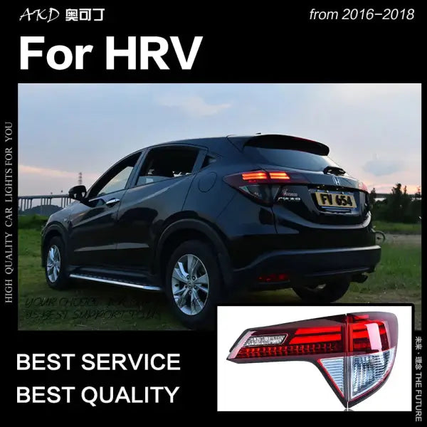 Honda HR-V Tail Lights 2016-2018 Vezel LED Tail Lamp HRV LED DRL Signal Brake Reverse