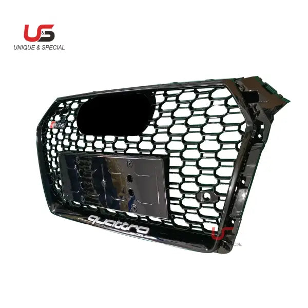 Honeycomb Abs Plastic Black Mesh Grilles for Audi A4 B9 Rs4 Grill 2017 2018 2019 2020 RS4 Grille