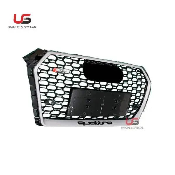 Honeycomb Sliver Frame Black Net Grilles for Audi A4 B9 Rs4