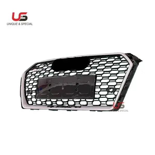 Honeycomb Sliver Frame Black Net Grilles for Audi A4 B9 Rs4