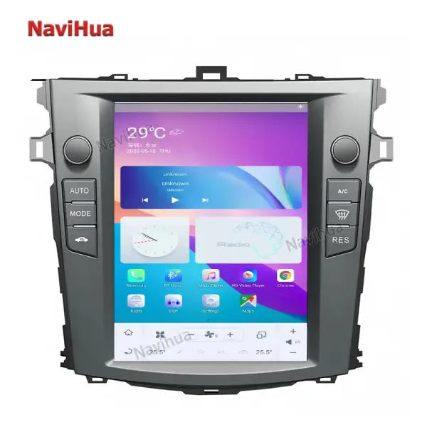 Hot Sales Vertical Screen for Tesla Style 10.4" Android 11 Car Multimedia GPS for Toyota for Corolla 2006 2007 2013