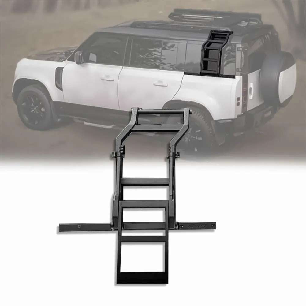 Car Craft Compatible With Range Land Rover Defender 2020-2025 110 130 Plumb M-one Side Climbers Ladder Plumb-009 - CAR CRAFT INDIA