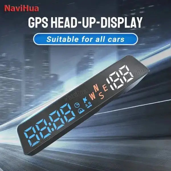 HUD Head-Up Display HD Car Altitude Meter USB Powered LCD