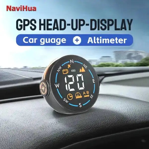 HUD Head up Display with LCD Screen GPS Car Altitude Meter