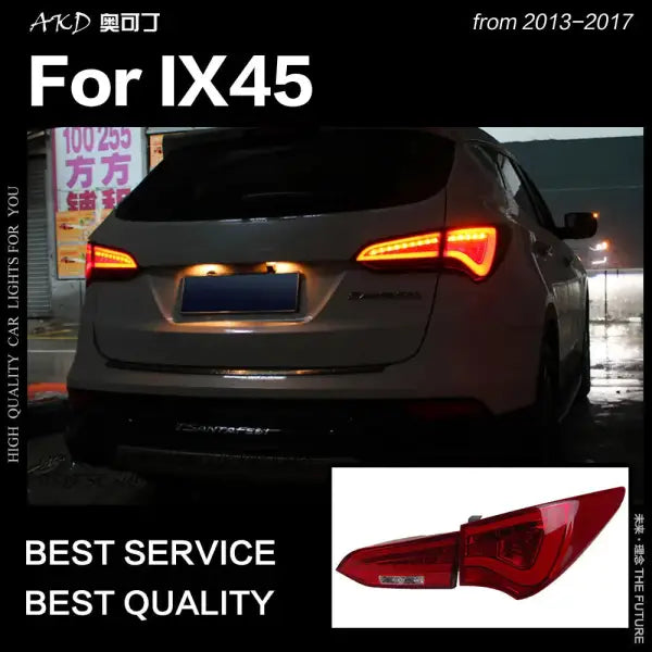 Hyundai IX45 Tail Lights 2013-2017 New Santa Fe LED Tail Lamp LED DRL Signal Brake Reverse