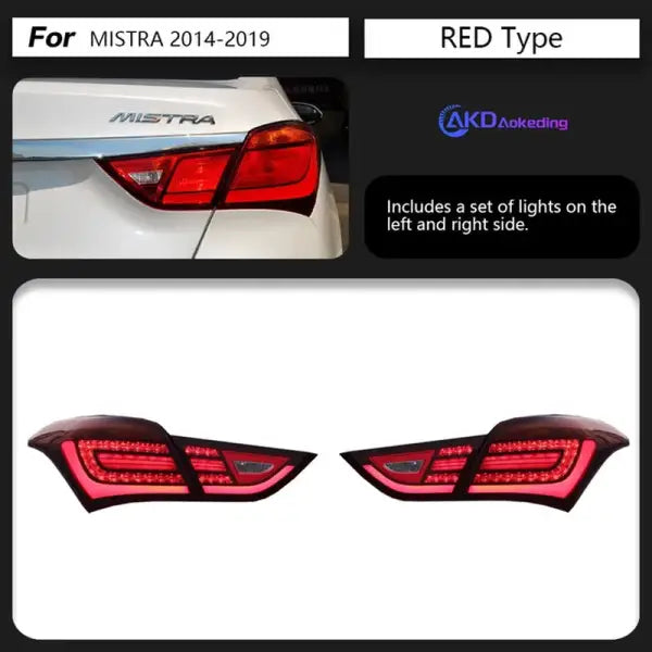 Hyundai MISTRA Tail Lights 2014-2019 New LED Tail Lamp LED DRL Dynami Signal Brake Reverse