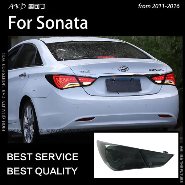 Hyundai Sonata Tail Lights 2011-2016 Sonata YF LED Tail Lamp DRL Signal Brake Reverse