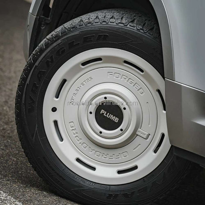 Car Craft Compatible With Range Land Rover Defender 2020-2025 Plumb M-one Alloy Wheel Macwheel Rim White 22 Inch Plumb-019 - CAR CRAFT INDIA