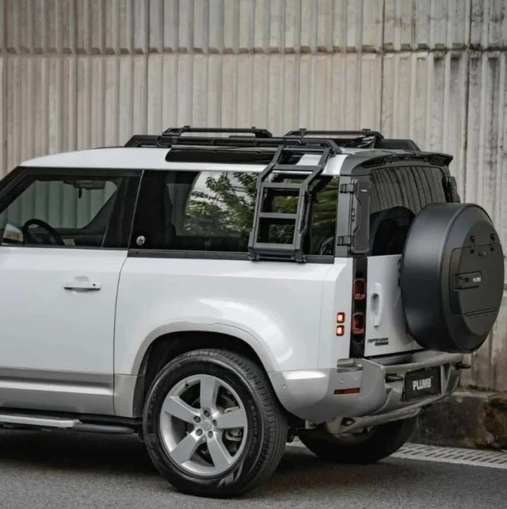 Car Craft Compatible With Range Land Rover Defender 2020-2025 90 Plumb M-one Side Climbers Ladder Plumb-016 - CAR CRAFT INDIA