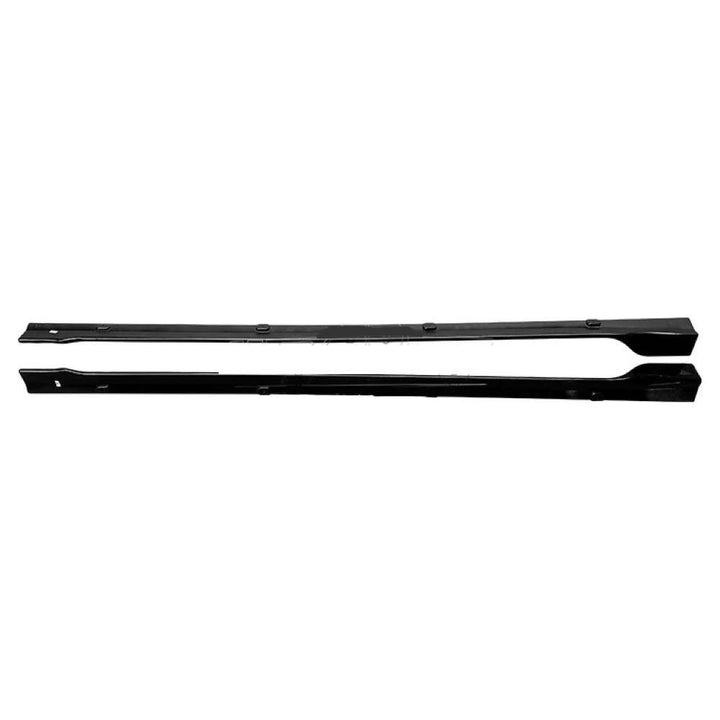 Car Craft Compatible With Vw Volkswagen Virtus 2023+ Side Skirts Splitter Running Board Lip Glossy Black CC-7976 - CAR CRAFT INDIA