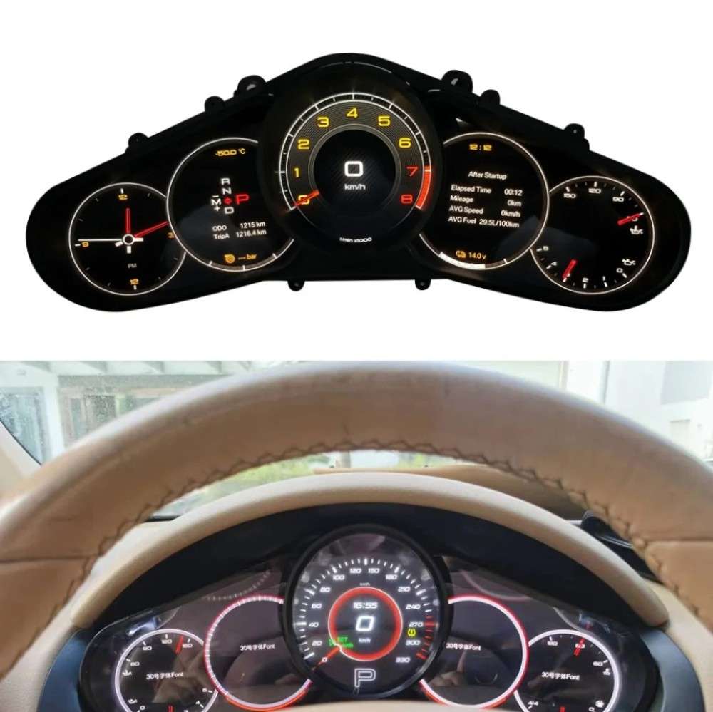 Car Craft Compatible With Porsche Cayenne 2011-2018 Dashboard Lcd Speed O Meter Android Player Digital Instrument Cluster Screen Speedometer Display Car 12.3 Inch CC-8434 - CAR CRAFT INDIA