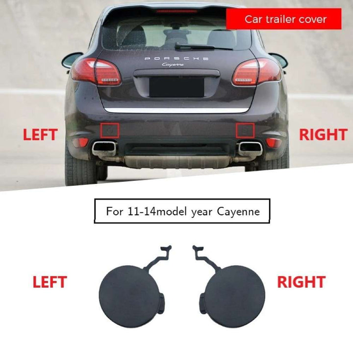 Car Craft Compatible With Porsche Cayenne 2011-2014 Rear Bumper Tow Towing Tochan Hook Eye Cap Cover 95850544900 Rear Left CC-7995 - CAR CRAFT INDIA