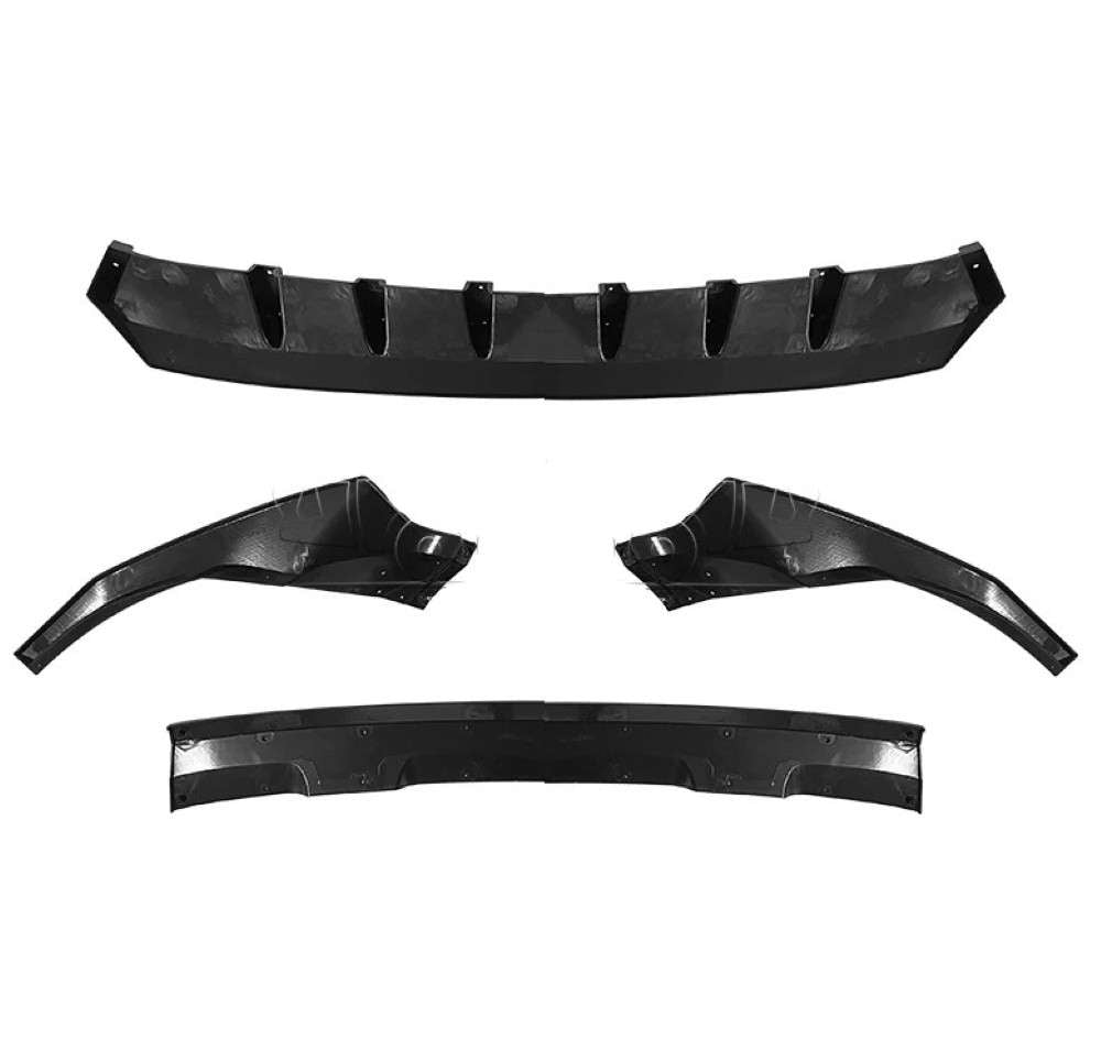 Car Craft Compatible With Audi Q8 2018-2023 S Line Front Bumper Lip Splitter Skirts 4 Part Ar-audi-078 Cf Carbon Fiber Look - CAR CRAFT INDIA