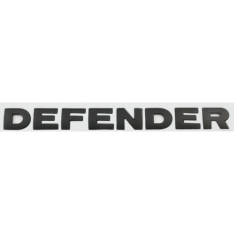 Car Craft Compatible With Range Land Rover Defender Letter Logo Badge Emblem Sticker Black 475x30mm