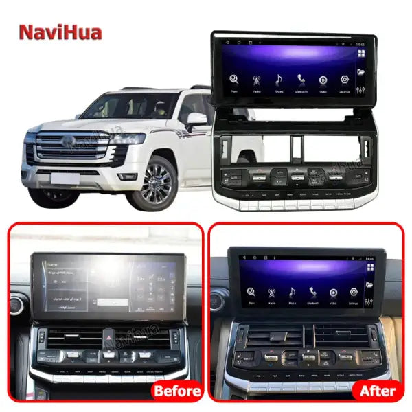 IPS Screen Car Android Radio Stereo 12.3 Inch Multimedia Navigation DVD Player for Toyota Land Cruiser LC300 2016-2020