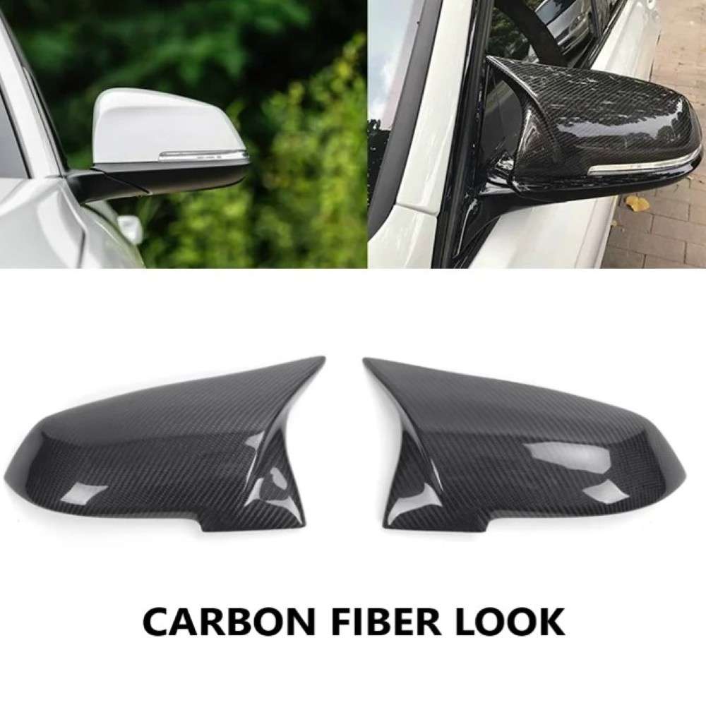 Car Craft Compatible With Bmw 5 Series F10 Lci 14-17 6 Series F12 F06 12-16 7 Series F02 12-14 Side Rear View Case Wing Cap Shell Housing Mirror Covers 3m Tape Pasting Style Ar-mr-026 Cf Carbon Fiber Look - CAR CRAFT INDIA