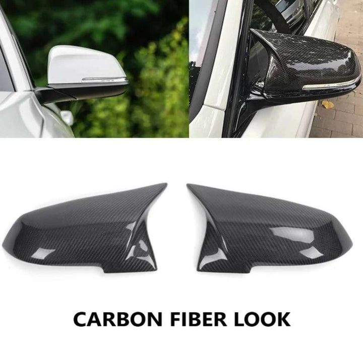 Car Craft Compatible With Bmw 5 Series F10 Lci 14-17 6 Series F12 F06 12-16 7 Series F02 12-14 Side Rear View Case Wing Cap Shell Housing Mirror Covers 3m Tape Pasting Style Ar-mr-026 Cf Carbon Fiber Look - CAR CRAFT INDIA