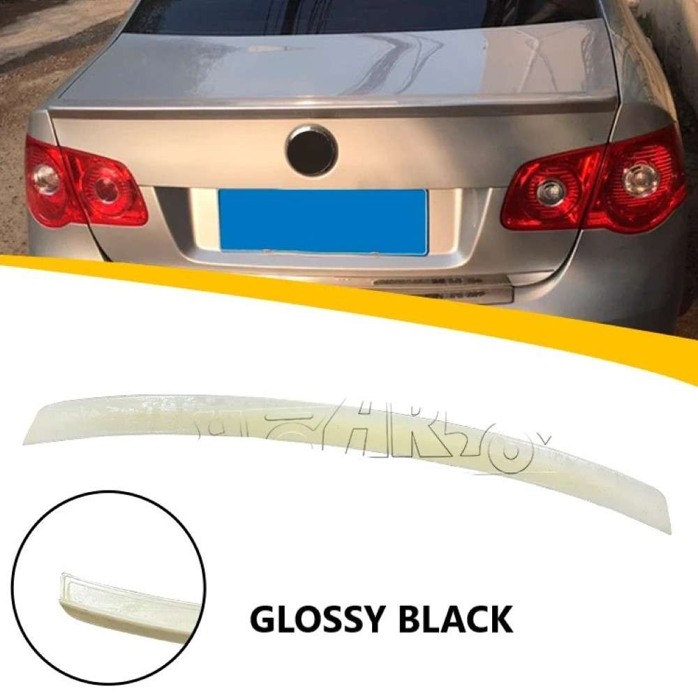 Car Craft Compatible With Vw Volkswagen Jetta 2006-2012 Rear Trunk Wing Boot Spoiler Lip Splitter Skirt Ar-vw-042 Gb Glossy Black - CAR CRAFT INDIA