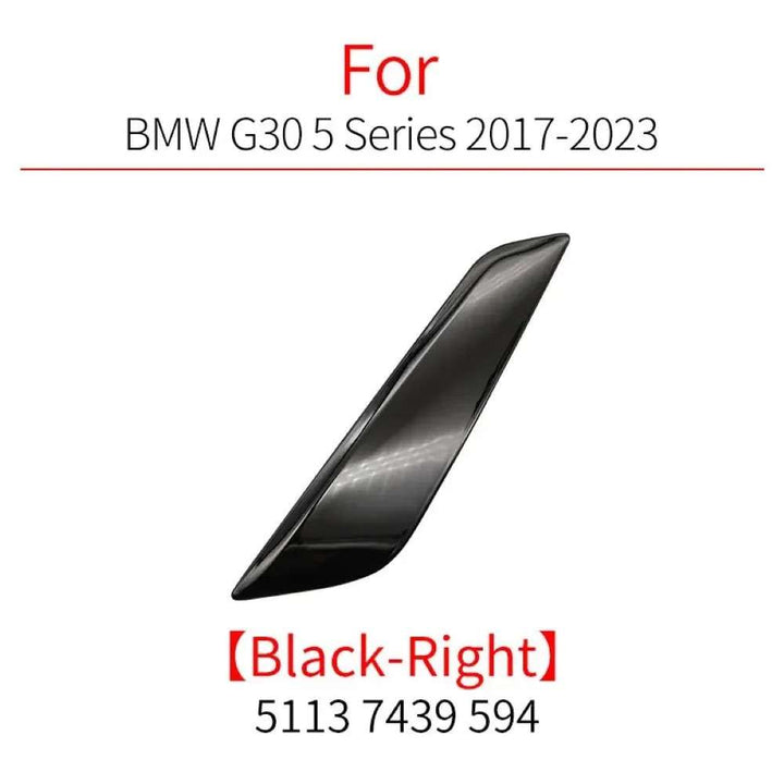 Car Craft Compatible With Bmw 5 Series G30 F90 2017-2024 Side Fender Decorative Bright Electroplated Strip Trim 51747439014 Right Black CC-8099 - CAR CRAFT INDIA