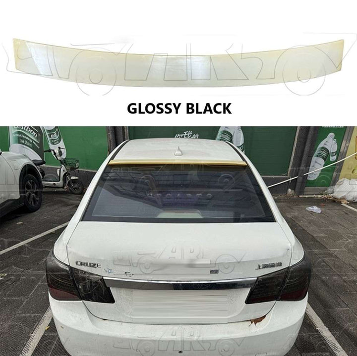 Car Craft Compatible With Chevrolet Cruze 2009-2012 Rear Trunk Wing Boot Roof Spoiler Lip Splitter Skirt Ar-chevrolet-012 Glossy Black - CAR CRAFT INDIA