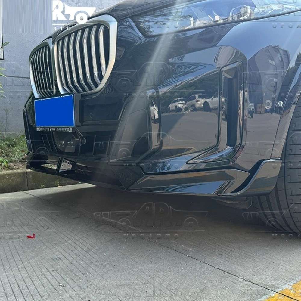 Car Craft Compatible With Bmw X5 G05 Lci 2023+ M Sport Peformance Mp Front Bumper Lip Splitter Skirts 2 Part Ar-bm-0234 Cf Carbon Fiber Look - CAR CRAFT INDIA