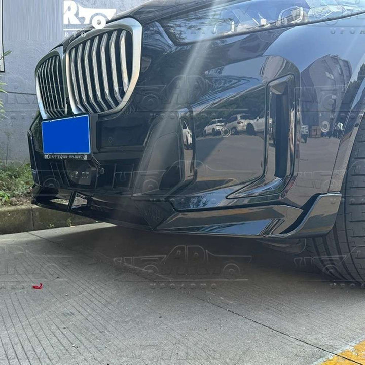 Car Craft Compatible With Bmw X5 G05 Lci 2023+ M Sport Peformance Mp Front Bumper Lip Splitter Skirts 2 Part Ar-bm-0234 Cf Carbon Fiber Look - CAR CRAFT INDIA