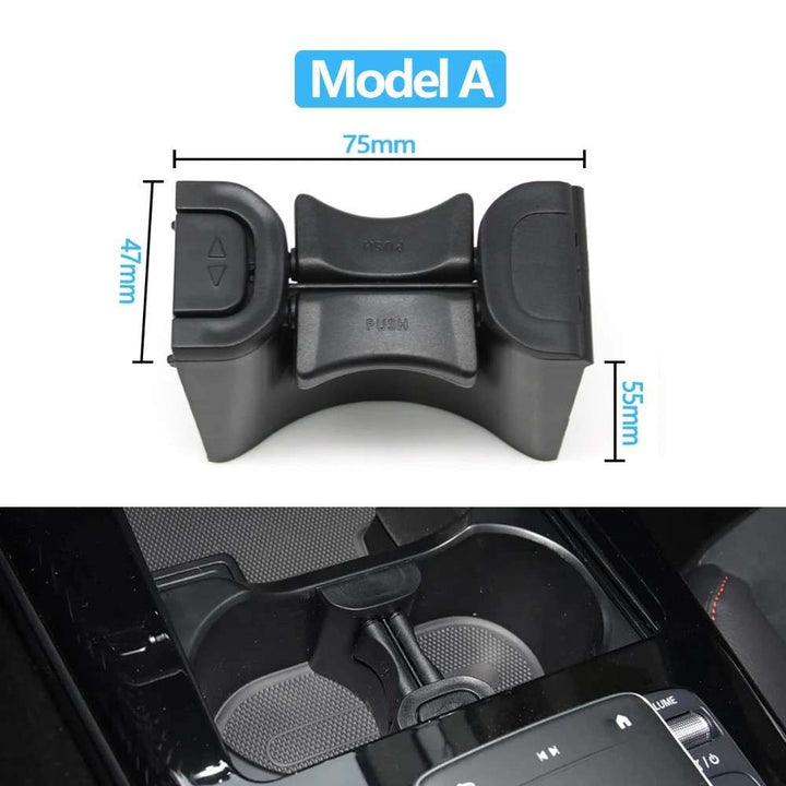 Car Craft Compatible With Mercedes A Class W177 19-25 Cla W118 Gla W247 Glb Class W247 B Class W247 20-25 Eqa W243 Eqb W243 22-25 Center Console Beverage Cup Drink Holder Separator Divider 1778109703 - CAR CRAFT INDIA