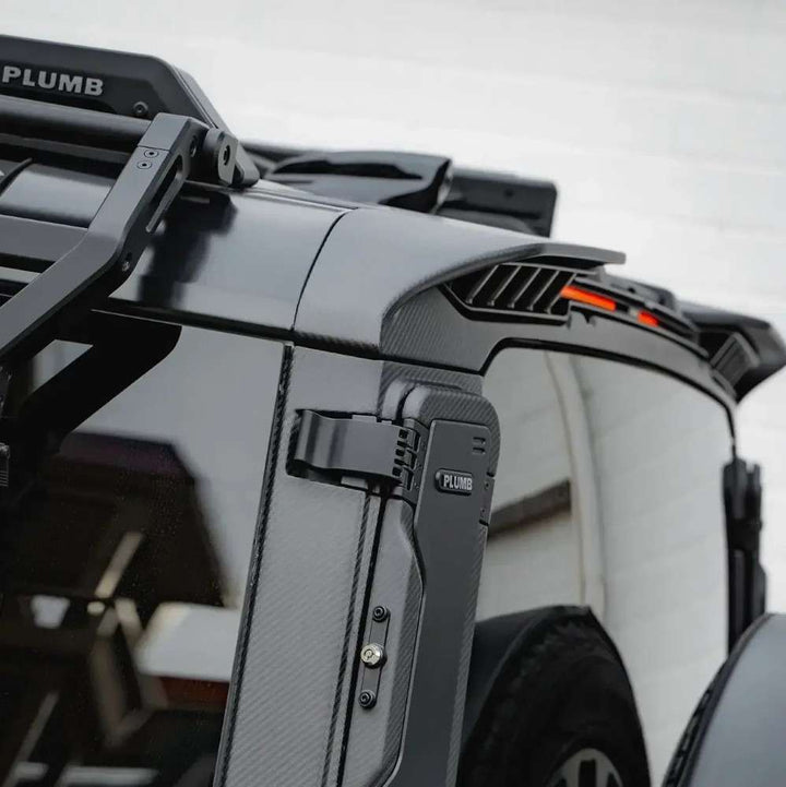 Car Craft Compatible With Range Land Rover Defender 2020-2025 Plumb M-one Rear Trunk Wing Boot Lip Spoiler Carbon Fiber Plumb-013 - CAR CRAFT INDIA