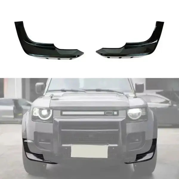 For Land Rover Defender 2020-2023 Front Bumper Lip Car Splitter Body Kit Spoiler Diffuser Gloss Black Style