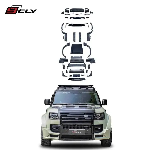 CLY Automotive Parts Car Bumper Body Kit for 2020-2024 Land Rover Defender Upgrade Wide Body Kit Car Front Rear Bumper