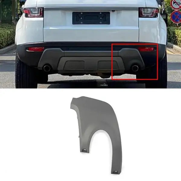 1Pair Rear Exhaust Pipe Towing Hook Cover Trim for Range Rover Evoque 202012 2013 2014 2015 2016 2017 2018