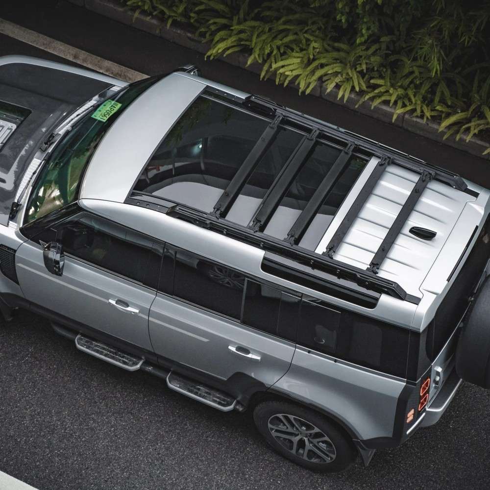 Car Craft Compatible With Range Land Rover Defender 2020-2025 110 Plumb M-one Adjustable Slimline Roof Rail Rack Plumb-006 - CAR CRAFT INDIA