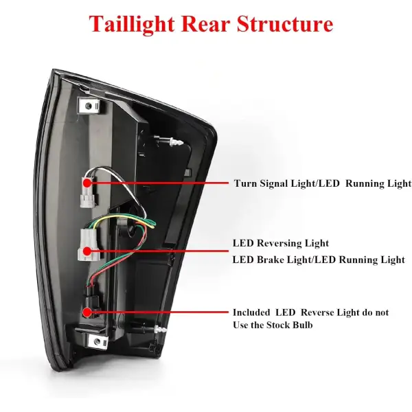 LED Brake Tail Light Rear Lamp Fit for 2016 2017 2018 2019 2020 2021 2022 Toyota Tacoma New Upgrade Lights Smoked a Pair