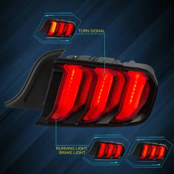 LED Taillights for Ford Mustang 2015-2020 Sequential Rear