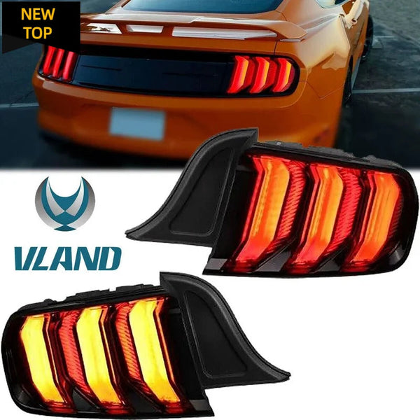 LED Taillights for Ford Mustang 2015-2020 Sequential Rear Lamp Replacement Pair