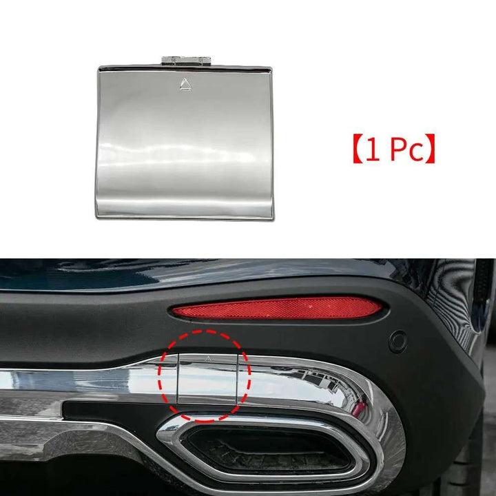 Car Craft Compatible With Mercedes Benz Glc W254 2022-2024 Rear Bumper Tow Hook Towing Tochan Trailer Cover 2548857800 Chrome CC-8091 - CAR CRAFT INDIA