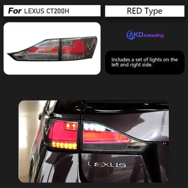 Lexus CT200H Tail Lights 2011-2017 CT200 LED Tail Lamp DRL