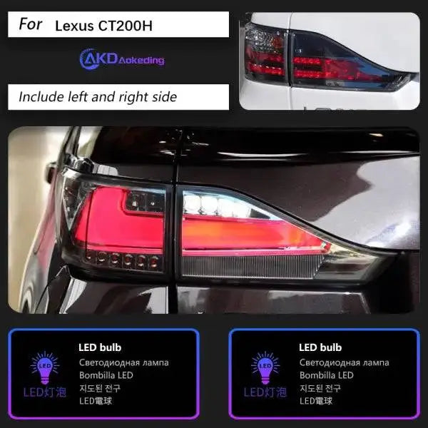 Lexus CT200H Tail Lights 2011-2017 CT200 LED Tail Lamp DRL