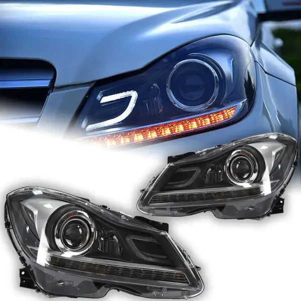 Car Lights for Benz W204 LED Headlight 2011-2013 C200 C260 DRL Signal Front Head Lamp Hid Bi Xenon Automotive