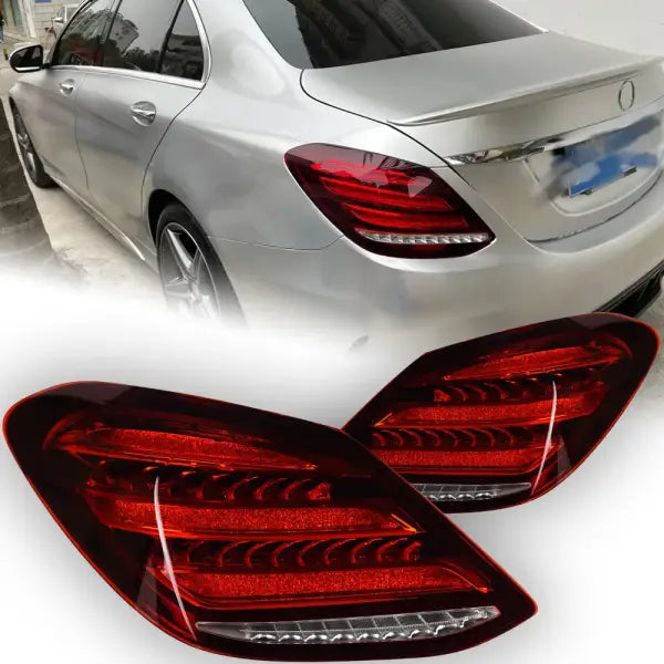 Car Lights for Benz W205 LED Tail Light 2014-2020 C180 C200 C260 C300 Rear Lamp DRL Dynamic Signal Automotive